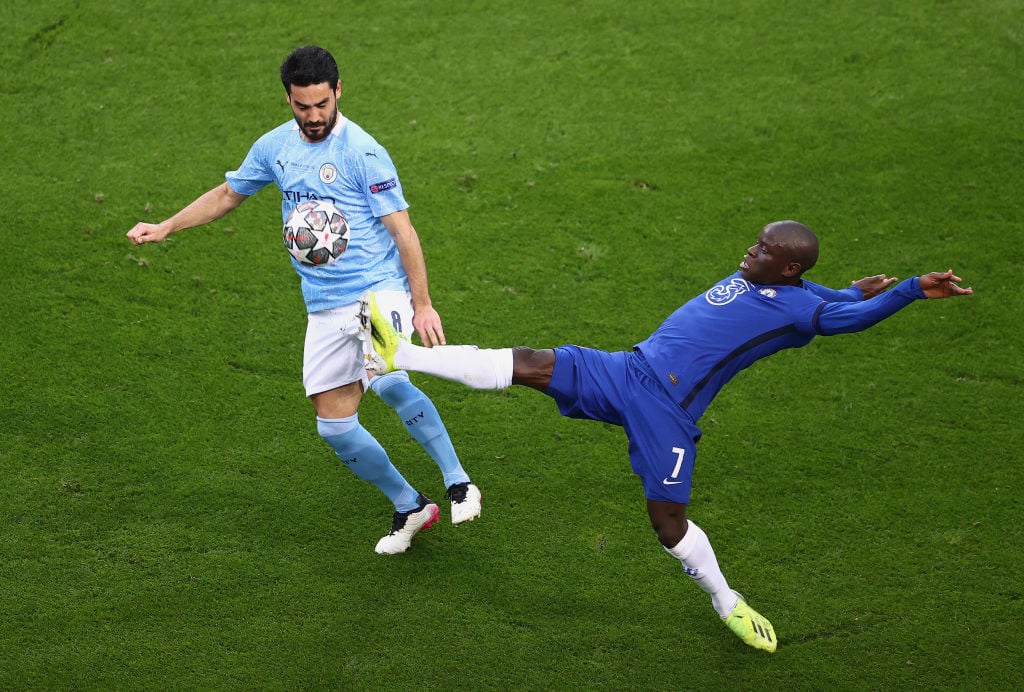 កីឡាករ Ilkay Gundogan និង N'Golo Kante