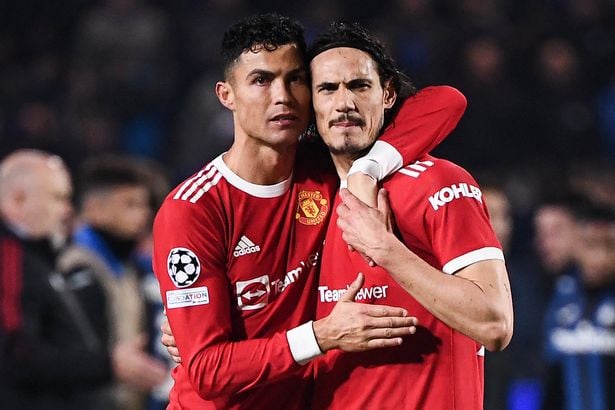 &nbsp; កីឡាករ&nbsp;Edinson Cavani និង Cristiano Ronaldo