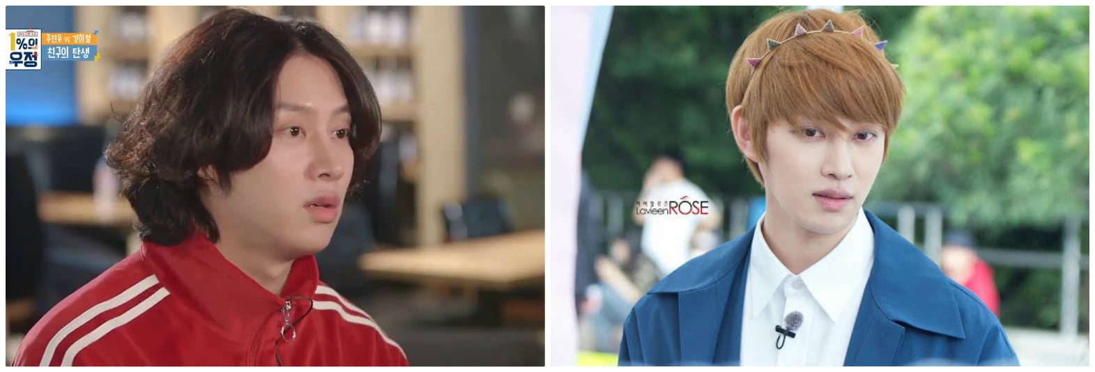 Heechul សក់វែងចេញថ្ងាស់ និង ពេលសក់ខ្លីនិងមានសក់សេះ
