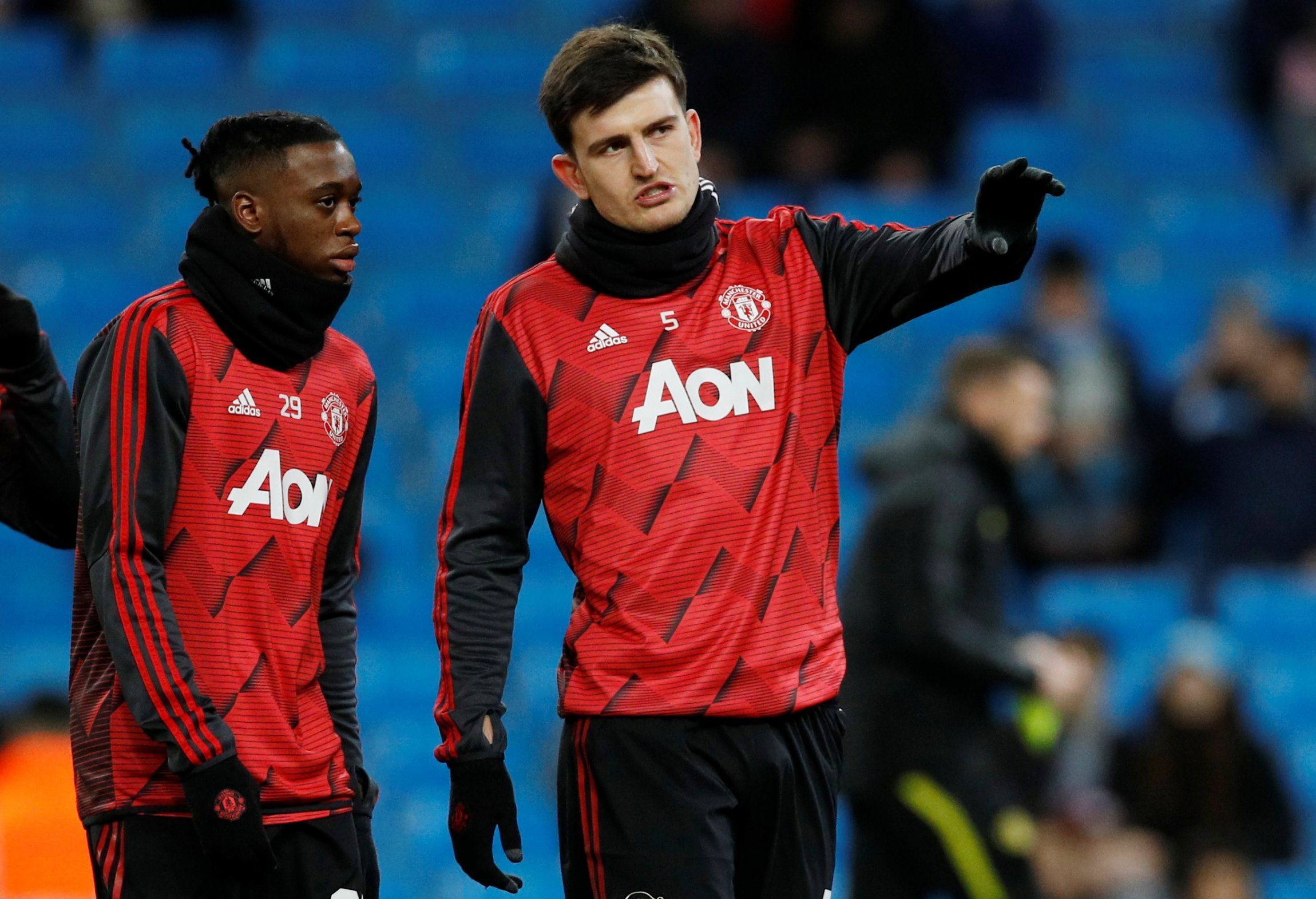 កីឡាករ Aaron Wan-Bissaka&nbsp;និង&nbsp;Harry Maguire&nbsp;&nbsp;
