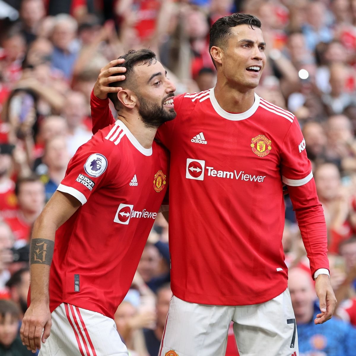 &nbsp; កីឡាករ&nbsp;Bruno Fernandes និង Cristiano Ronaldo
