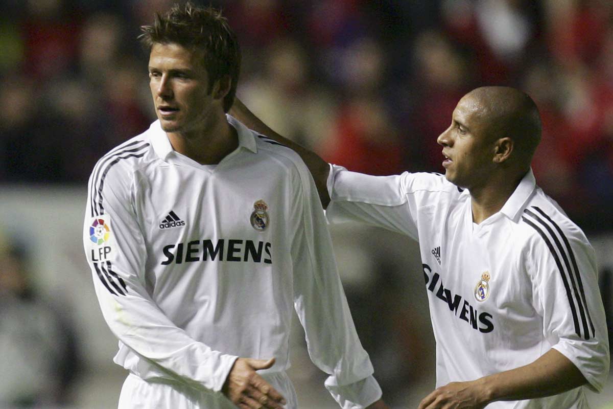 Roberto Carlos និង&nbsp;David Beckham