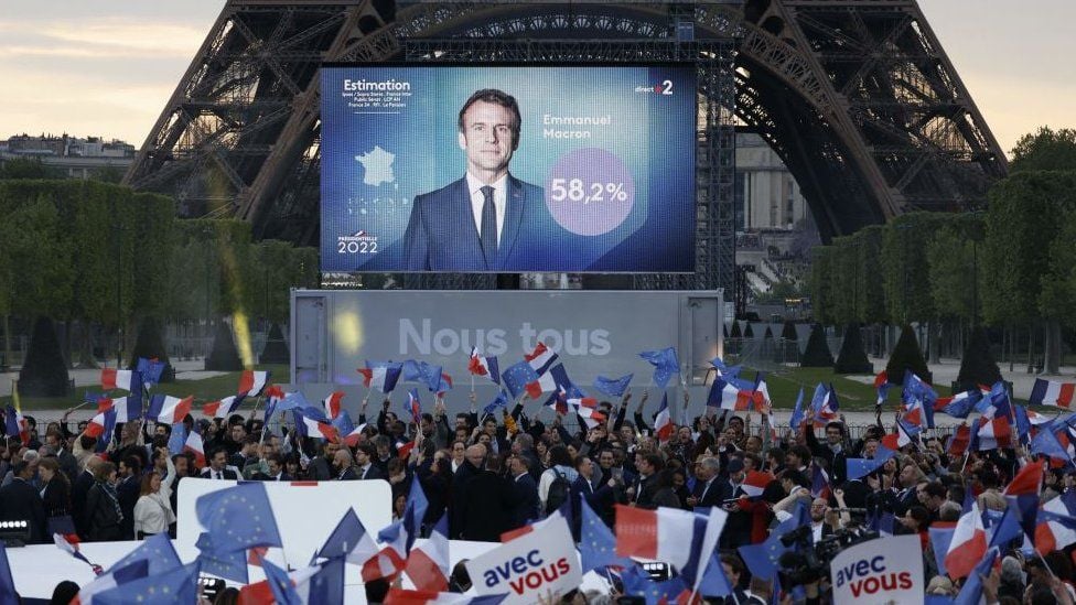 លោកប្រធានាធិបតី Emmanuel Macron&nbsp; ឈ្នះឆ្នោត