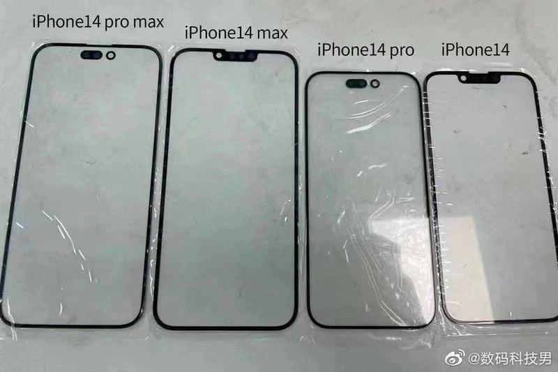 បន្ទះកញ្ចក់ខាងមុខនៃស៊េរី iPhone 14