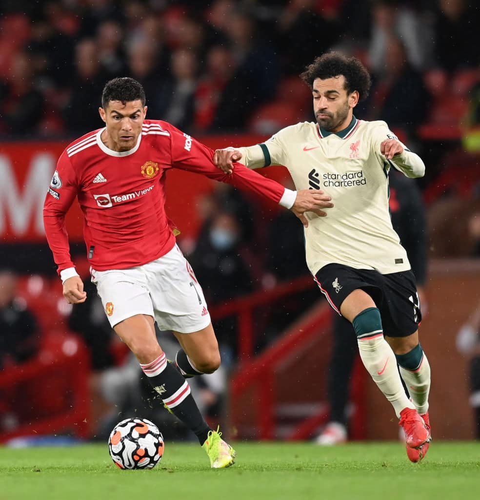 កីឡាករ Cristiano Ronaldo និង Mohamed Salah