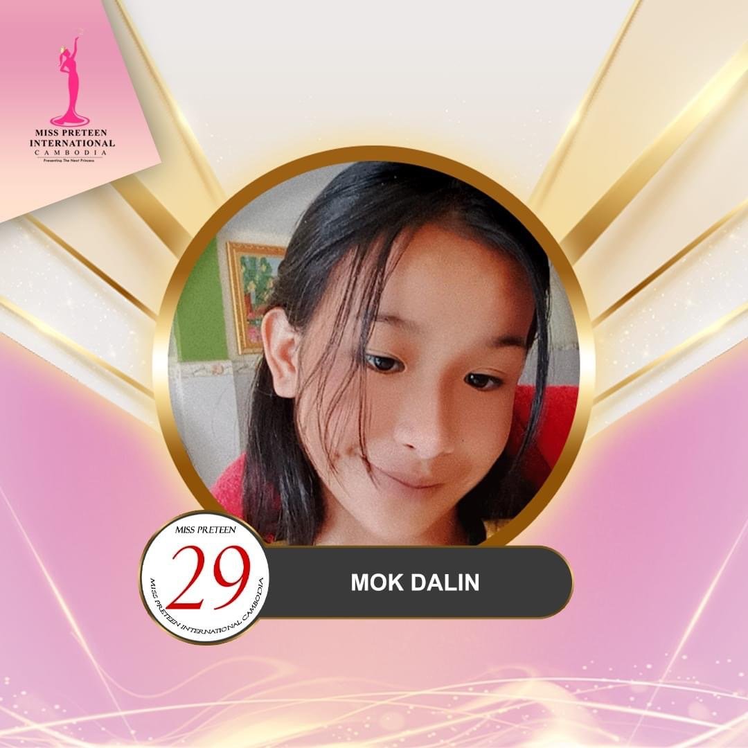 បេក្ខនារី Miss Preteen International Cambodia&nbsp;