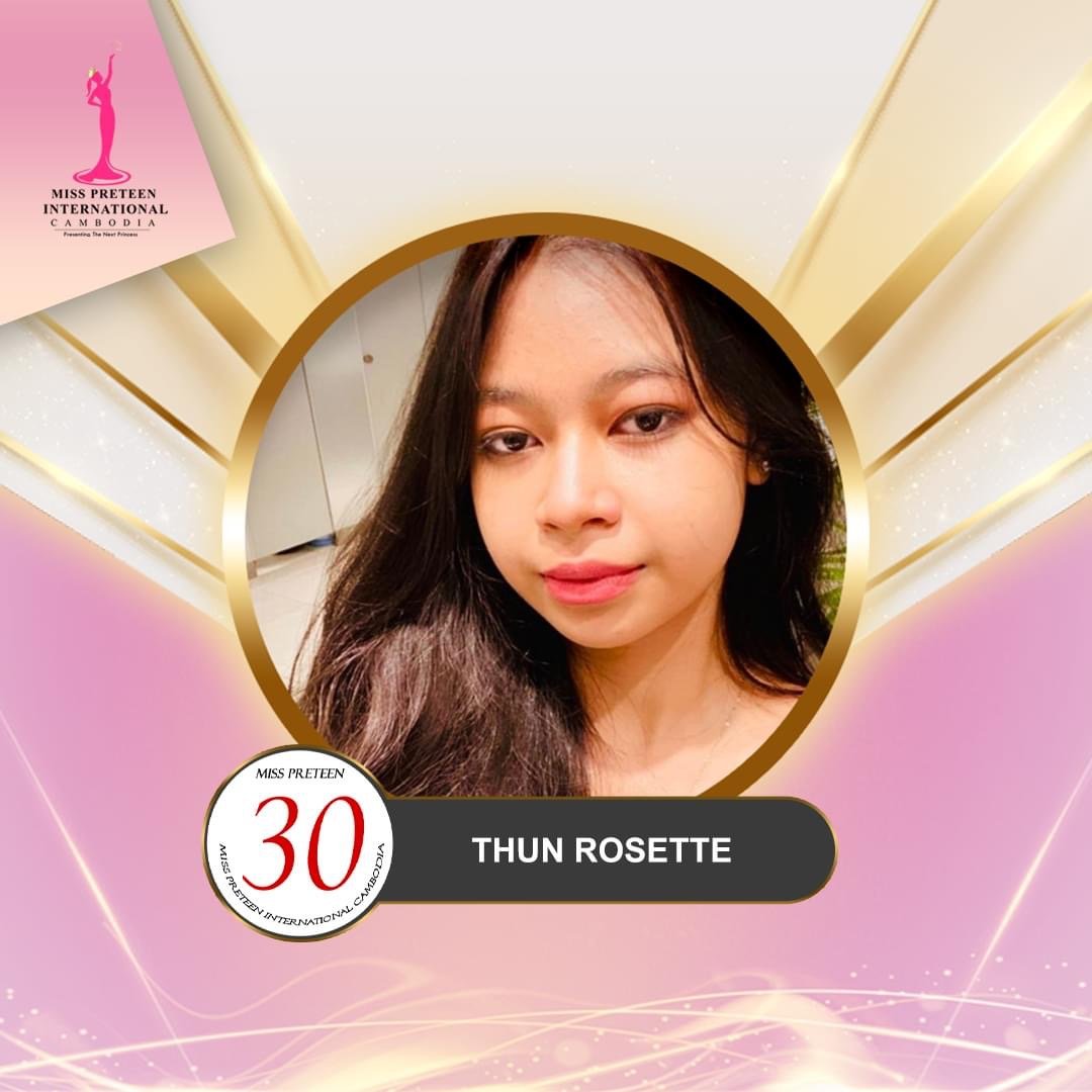 បេក្ខនារី Miss Preteen International Cambodia&nbsp;