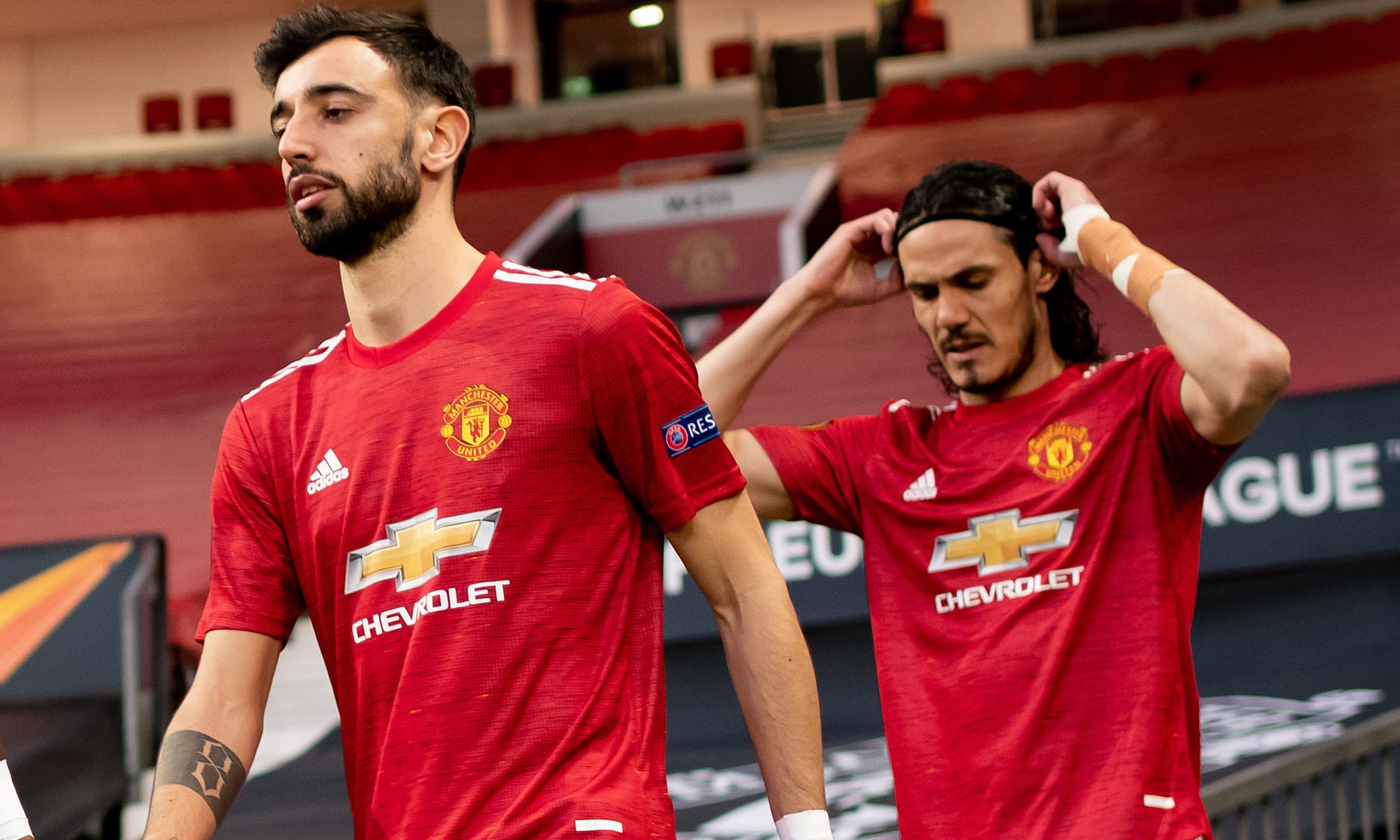 ខ្សែបម្រើ Bruno Fernandes និង Edinson Cavani&nbsp;