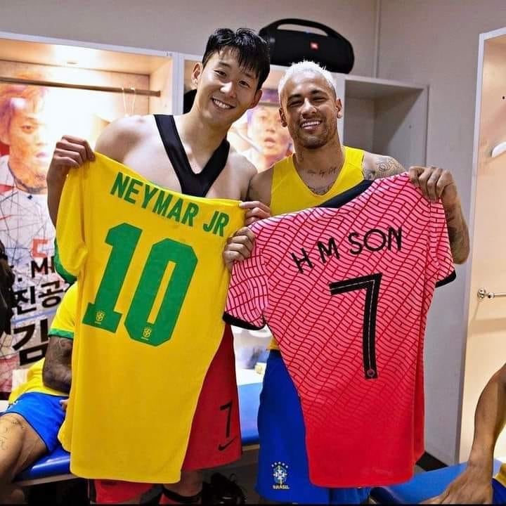 &nbsp;កីឡាករ Son Heung-min និង Neymar&nbsp;