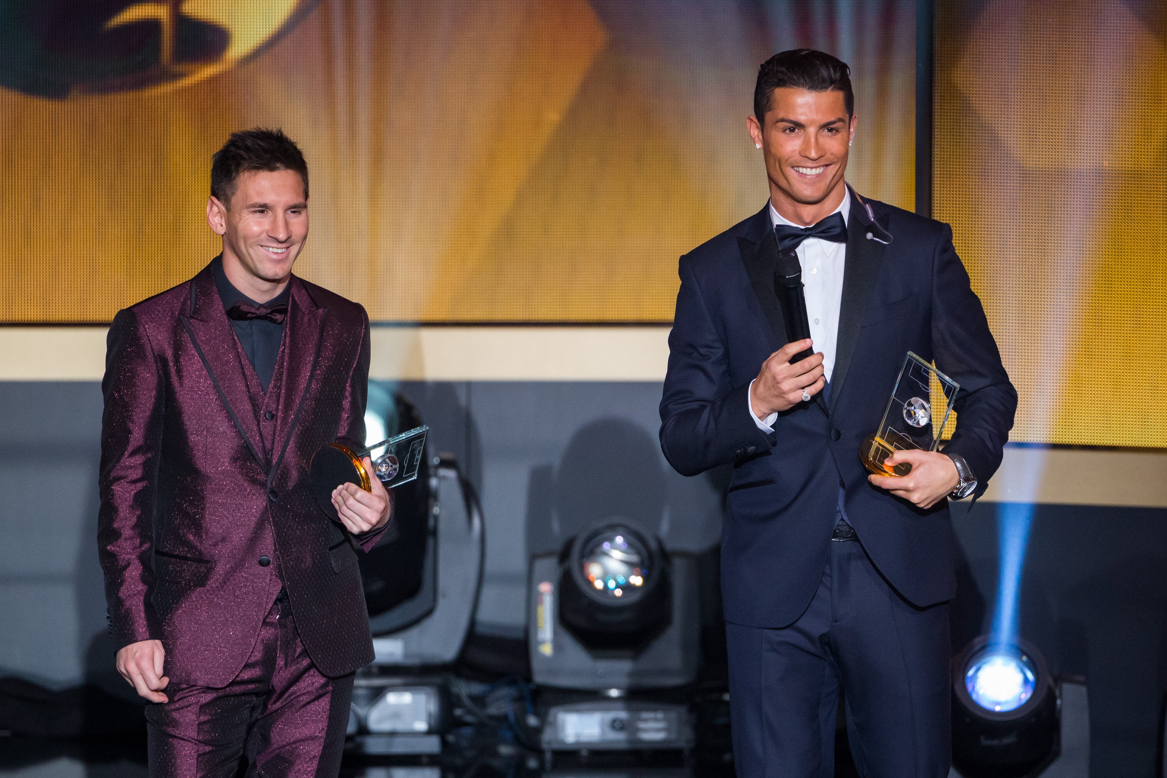 &nbsp; &nbsp;កីឡាករ&nbsp;Lionel Messi និង Cristiano Ronaldo