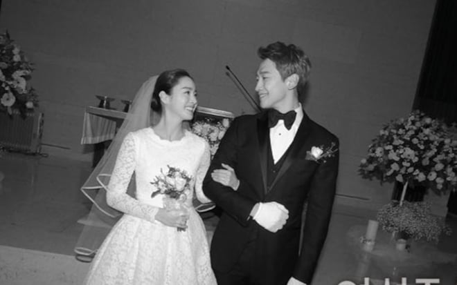 Kim Tae Hee និង Bi Rain&nbsp;