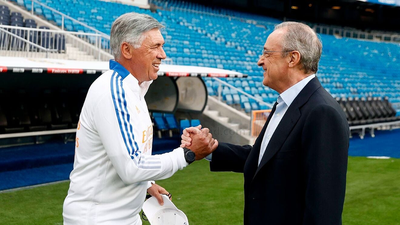 &nbsp; លោក&nbsp;Florentino Perez&nbsp;និង លោក&nbsp;Carlo Ancelotti