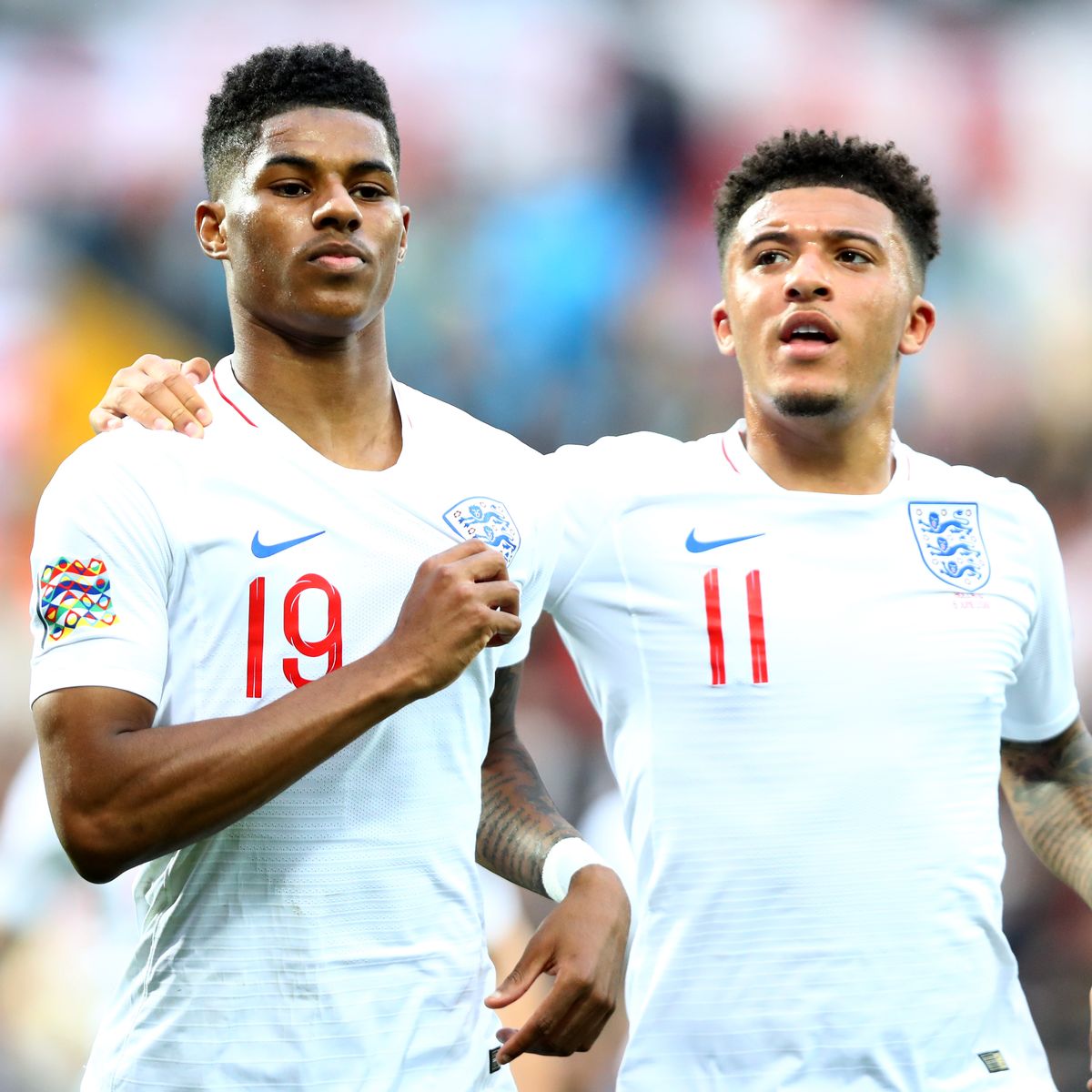 ខ្សែប្រយុទ្ធ Marcus Rashford និង Jadon Sancho
