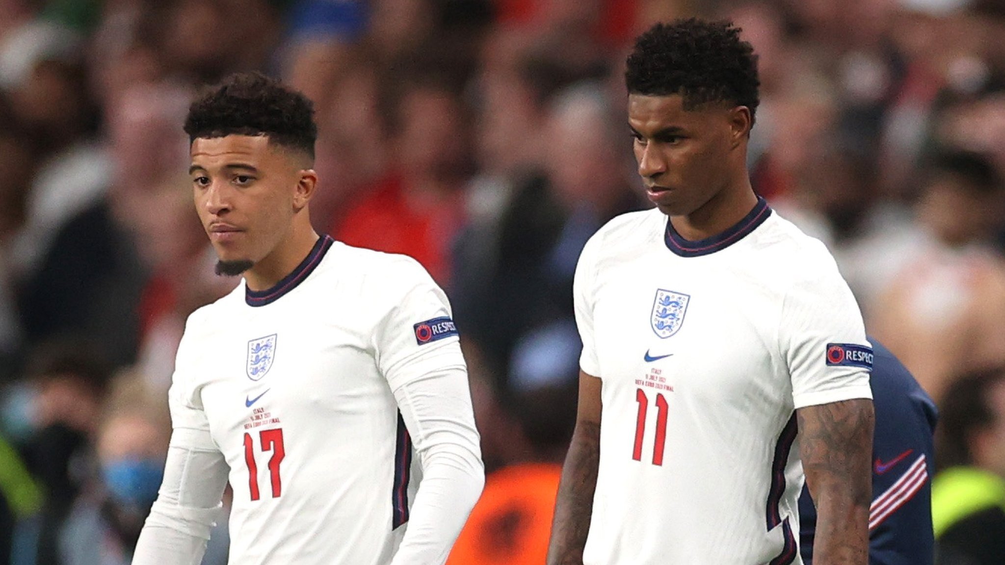 ខ្សែប្រយុទ្ធ Jadon Sancho និង Marcus Rashford