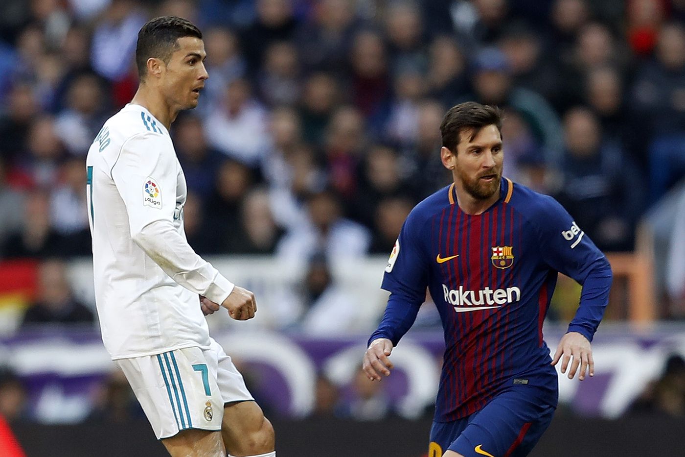 ខ្សែប្រយុទ្ធ Cristiano Ronaldo និង Lionel Messi&nbsp;