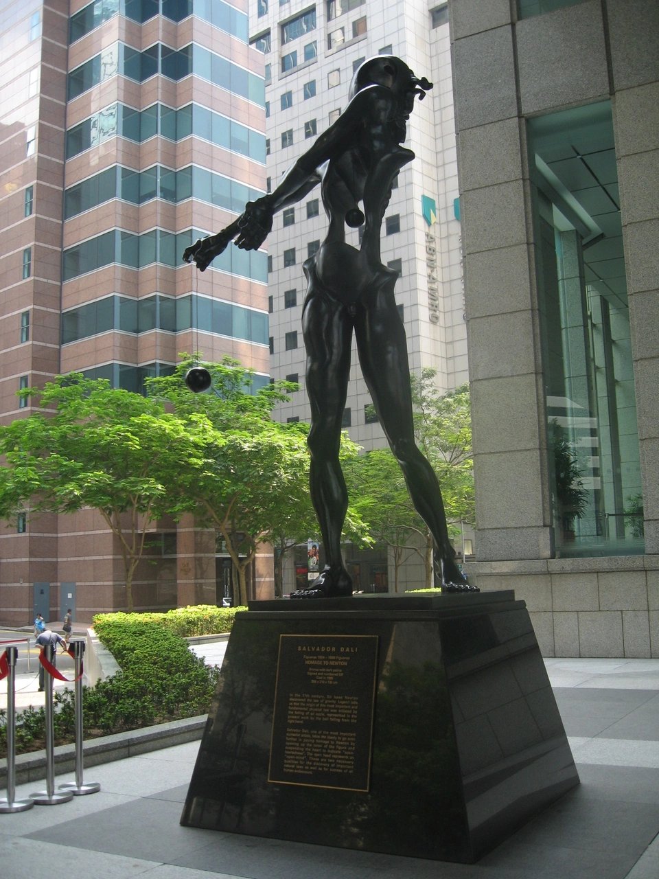 UOB Plaza - Homage to Newton&nbsp;- By&nbsp;Salvador Dali