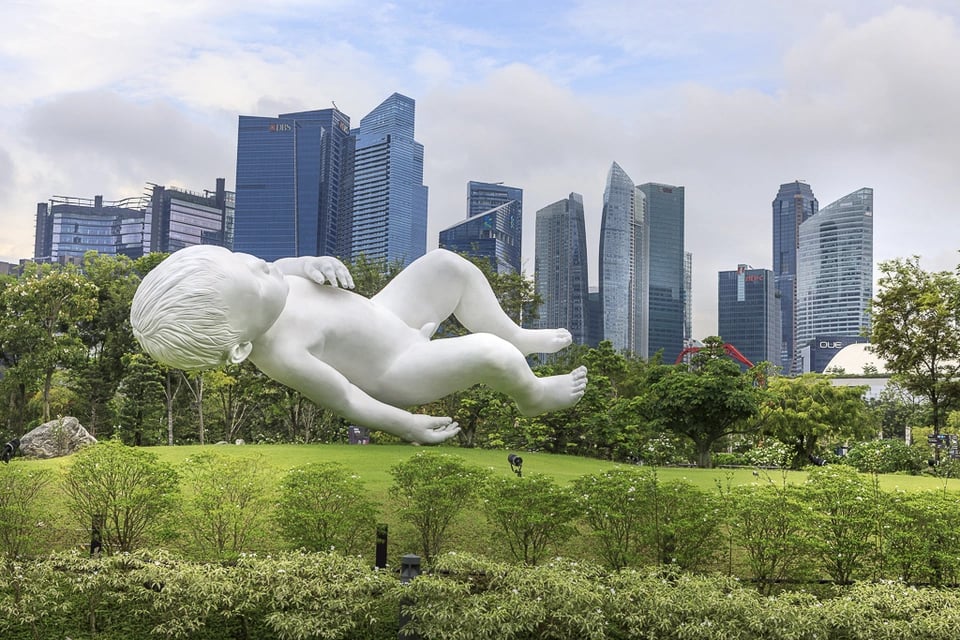 Gardens by the Bay - Planet by Marc Quinn
