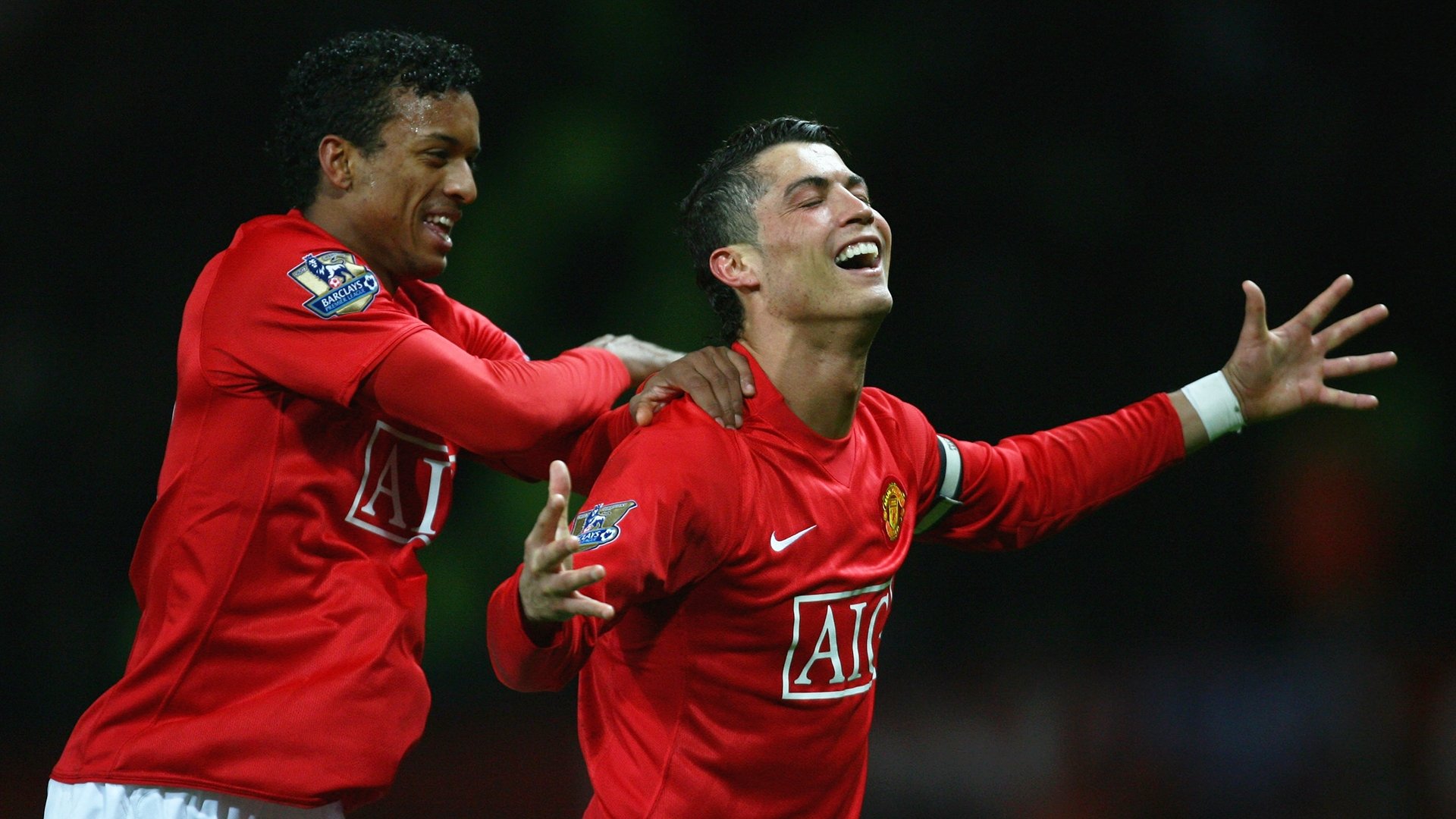 កីឡាករ Nani និង Cristiano Ronaldo