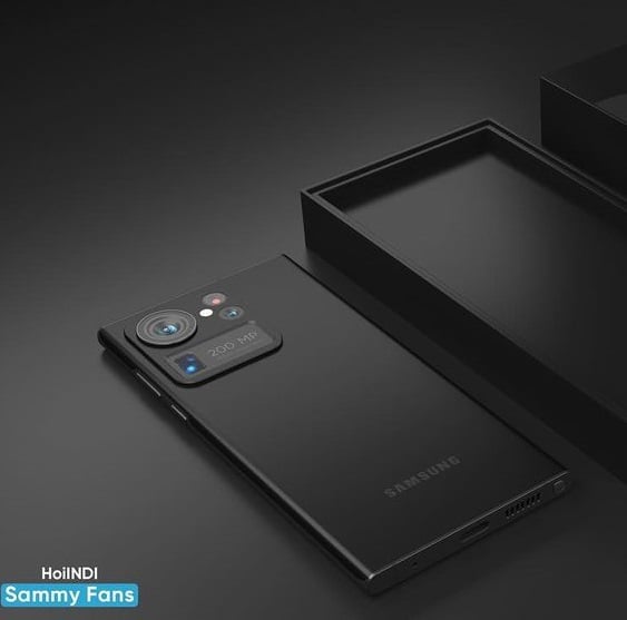 គំរូរូបភាព render នៃ Galaxy S23 Ultra (ប្រភពរូបភាព HoiIndi)