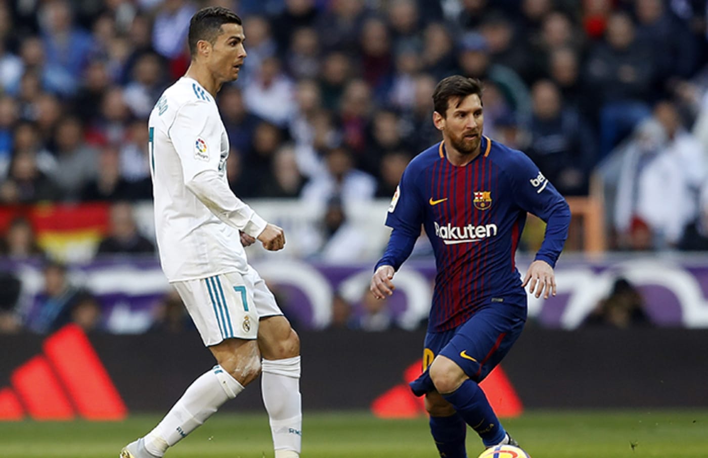 ខ្សែប្រយុទ្ធ Cristiano Ronaldo និង Lionel Messi
