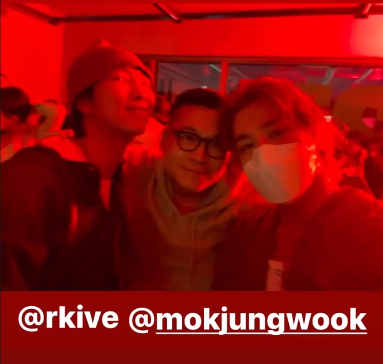 RM និង Taeyang និង&nbsp;&nbsp;Mok Jung-wook