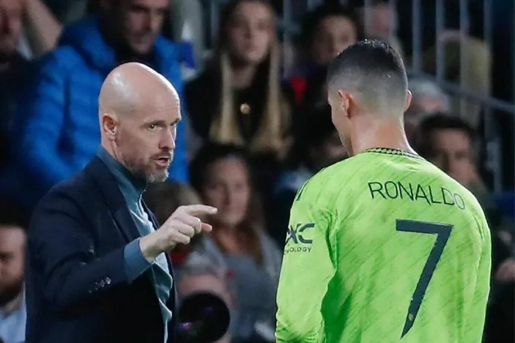 លោក Erik Ten Hag និង Cristiano Ronaldo&nbsp;