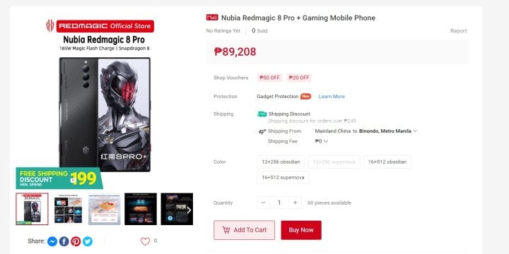 Nubia Redmagic 8 Pro Shopee 1