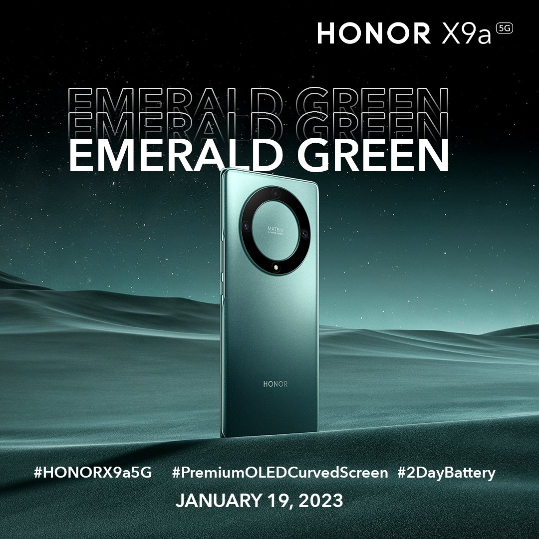 Honor X9a 5g In Emerald Green