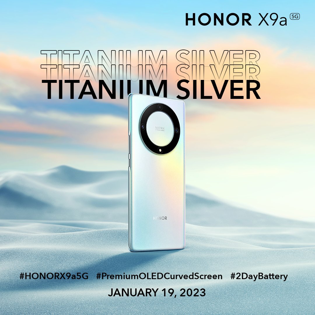 Honor X9a 5g In Titanium Silver