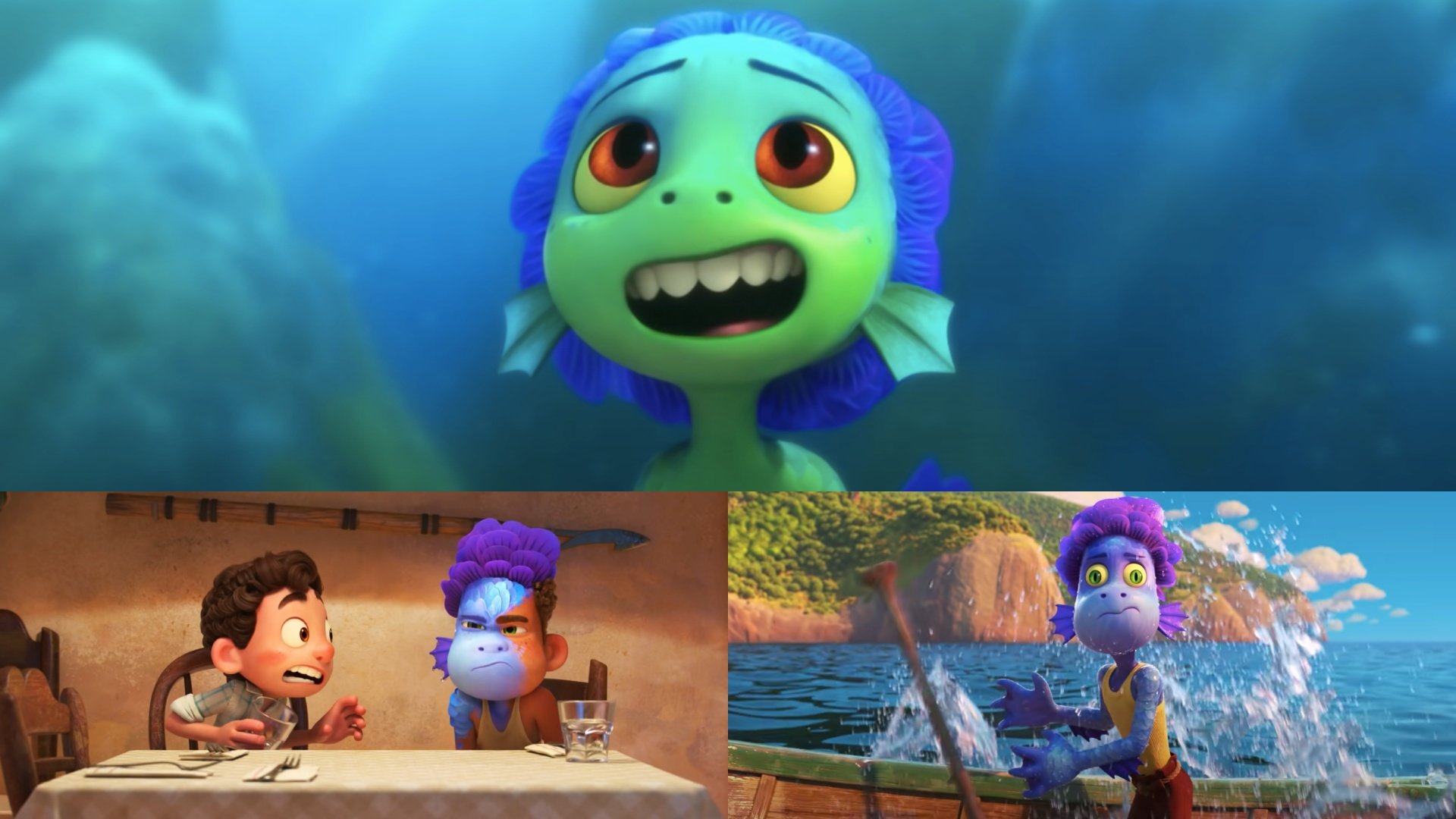 All Sea Monsters Transformation - Disney and Pixar LUCA (HD