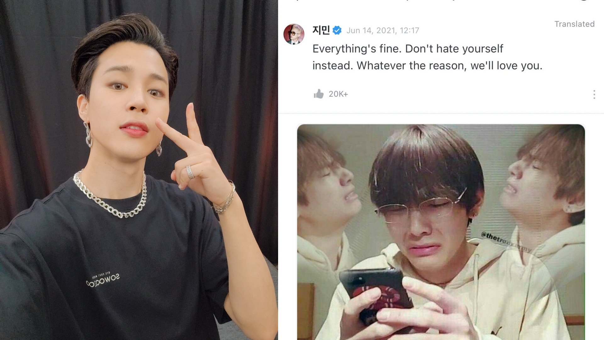 You Are Not Alone”: BTS' Jimin Comforts Fan Going Through A Tough