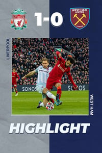 Liverpool 1-0 West Ham United| EPL Highlight Week 28