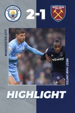 Manchester City 2-1 West Ham | EPL Highlight Week 13