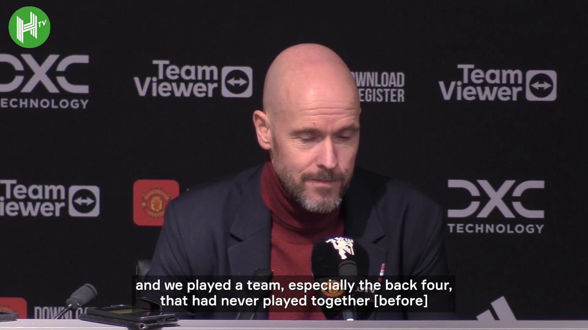 Xem Ten Hag On Man Uniteds Great Performance With Emergency Defensive Line Miễn Phí Trueid 