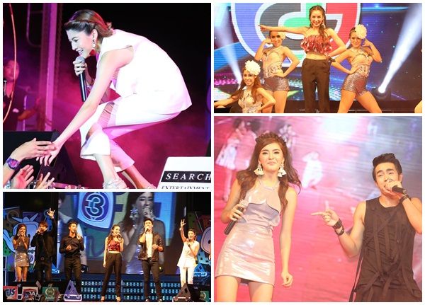 มาร์กี้ นำทีมนักแสดง ขึ้นคอนเสิร์ต channel 3 power team จังหวัดสมุทรสาคร