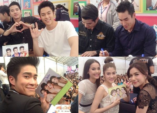 ตึกแทบแตก!! ณเดชน์ - หมาก - มาริโอ้ นำทีมนักแสดงมอบความสุขแจกลายเซ็นปฏิทินช่อง3