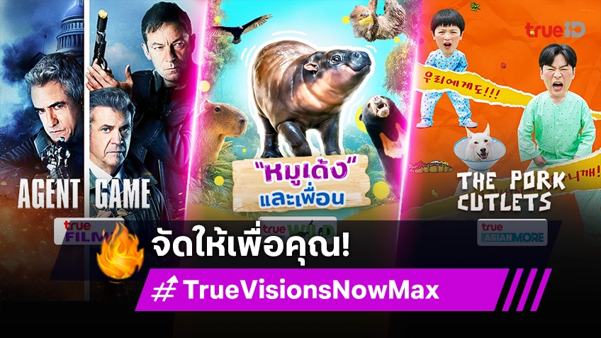 TrueVisions Now Max จัดให้ รวมหลากหลายความบันเทิงเพื่อคุณ