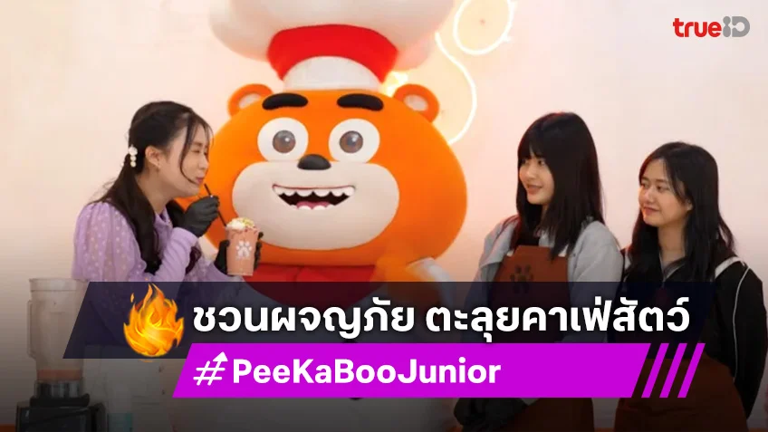 "PeeKaBoo Junior จ๊ะเอ๋! เด็ด เด็ด" ชวนผจญภัย ตะลุยคาเฟ่สัตว์ และอร่อยกับน้ำผลไม้เฮลตี้