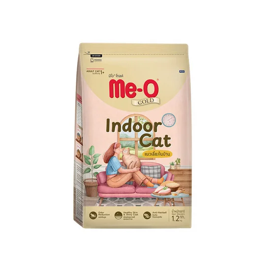 มีโอ โกลด์ อาหารแมวโต แมวเลี้ยงในบ้าน ขนาด 1.2 กก.