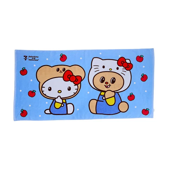 ผ้าขนหนูเช็ดผม Hello Kitty X Butterbear ขนาด 15x30 นิ้ว