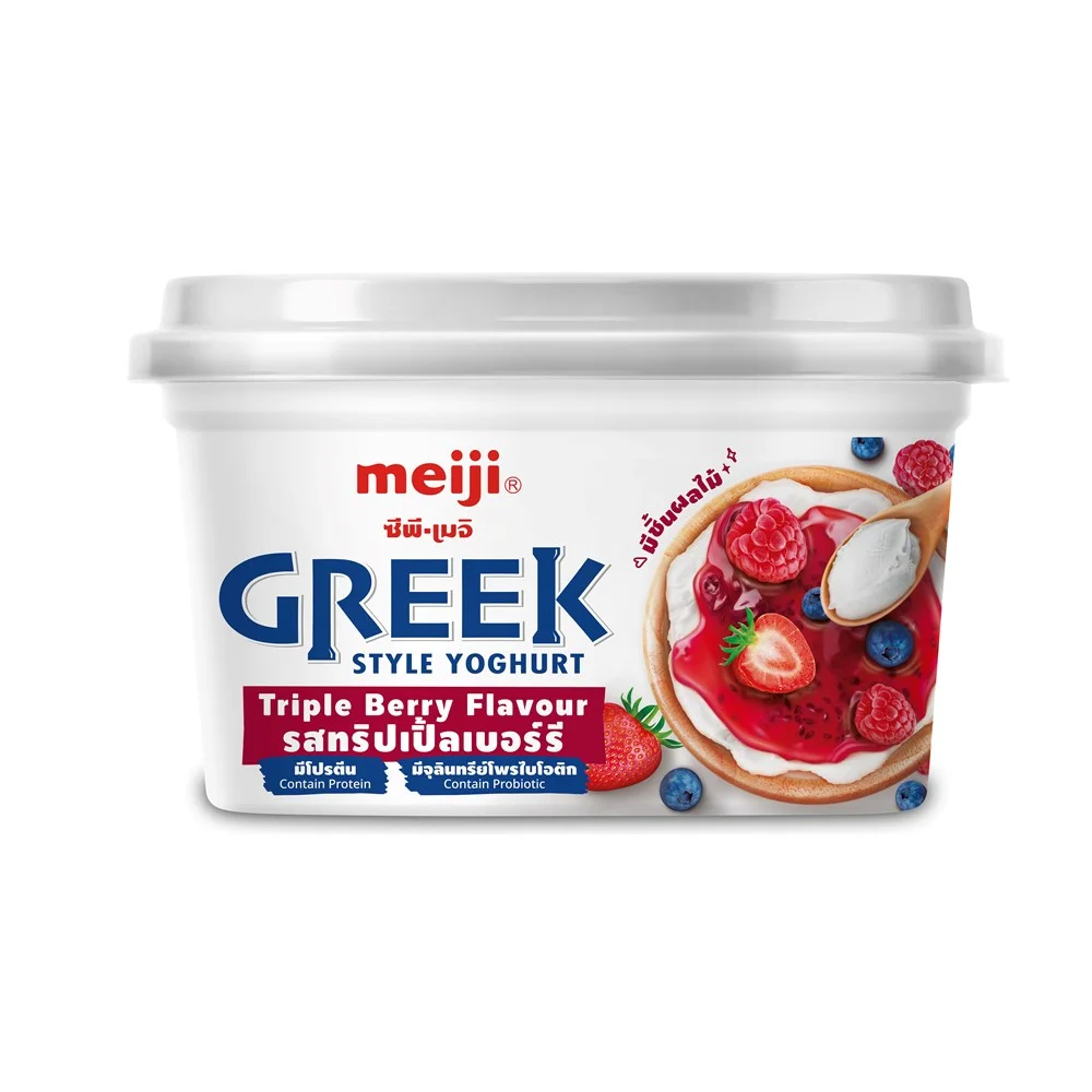 เมจิโยเกิร์ตกรีกทริปเปิ้ลเบอร์รี่500กรัม