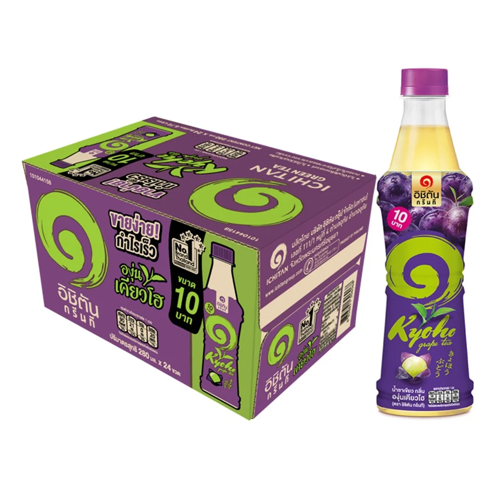 อิชิตัน ชาเขียว องุ่นเคียวโฮ 280 มล. X24