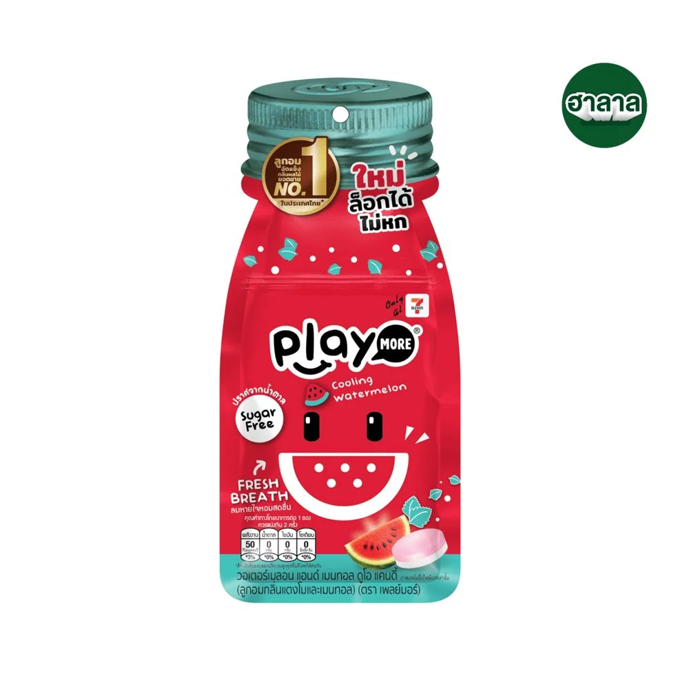 @Hลูกอมเพลย์มอร์กลิ่นแตงโมและเมนทอล 12 ก.