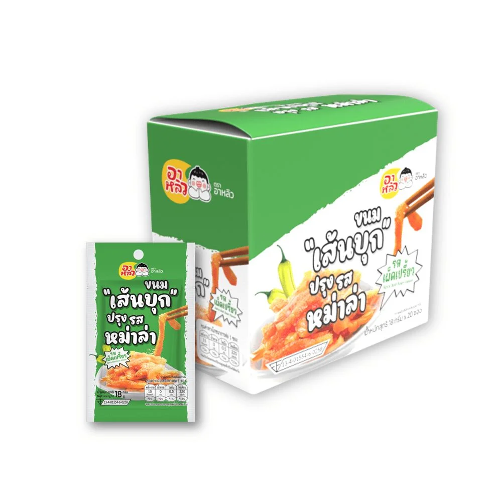 อาหลิวขนมเส้นบุกปรุงรสหม่าล่ารสเผ็ดเปรี้ยว28กX12