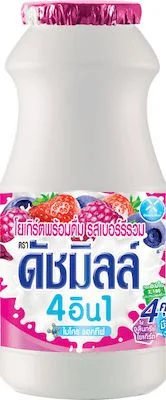 Hโยเกิร์ตพร้อมดื่มดัชมิลล์ รสมิกซ์เบอร์รี 150 มล.