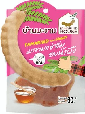 บ้านมะขาม มะขามยักษ์แช่อิ่มอบน้ำผึ้ง 60ก.