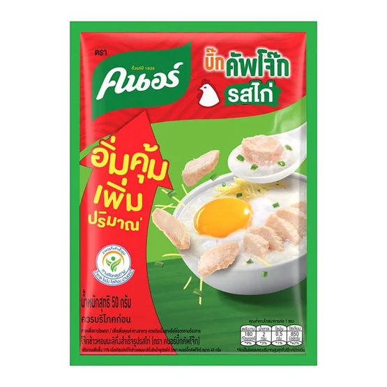 @คนอร์คัพโจ๊กซอง รสไก่ 32 กรัม (แพ็ค 3แถม1)