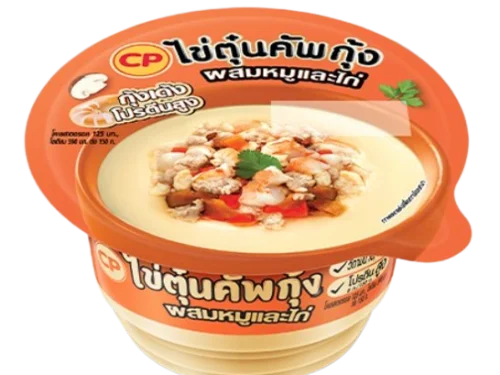ซีพี ไข่ตุ๋นคัพกุ้งผสมหมูและไก่