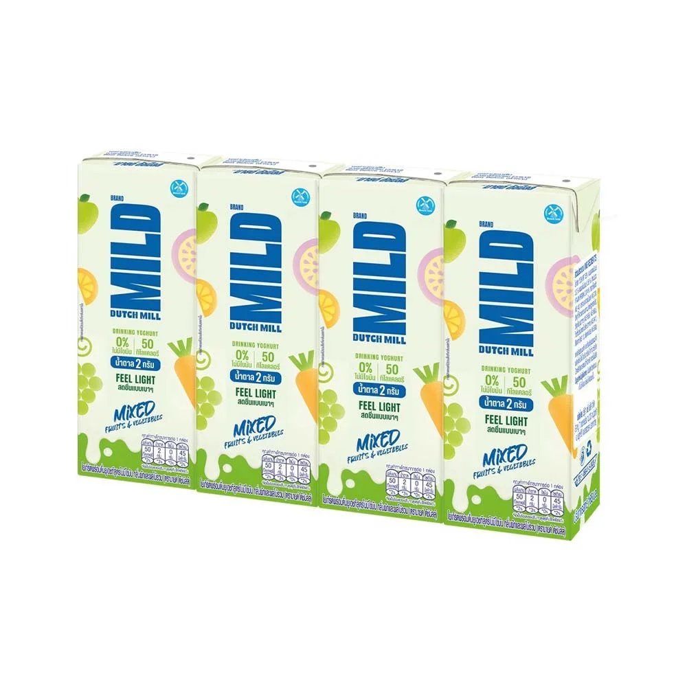 นมเปรี้ยวมายด์ดัชมิลล์ ไขมัน0% ผักผลไม้รวม ด.165