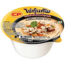 ไข่ตุ๋นคัพไก่สับและน้ำซุปผัก ซีพี